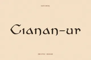 Cianan-ur - Celtic Font
