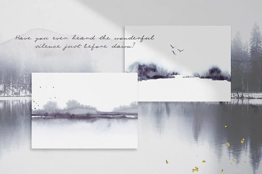 Forest Watercolor Landscapes