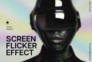 Screen Flicker Photo Effect
