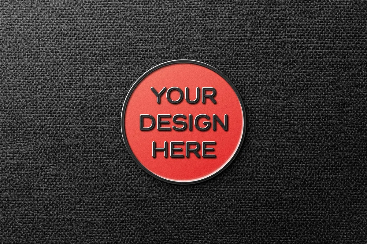 Vintage Enamel Pin Mockup