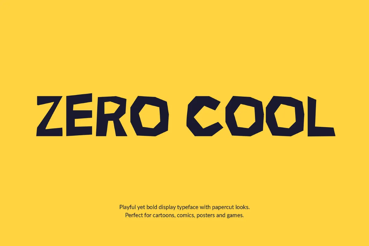 Zero Cool - Playful School Font