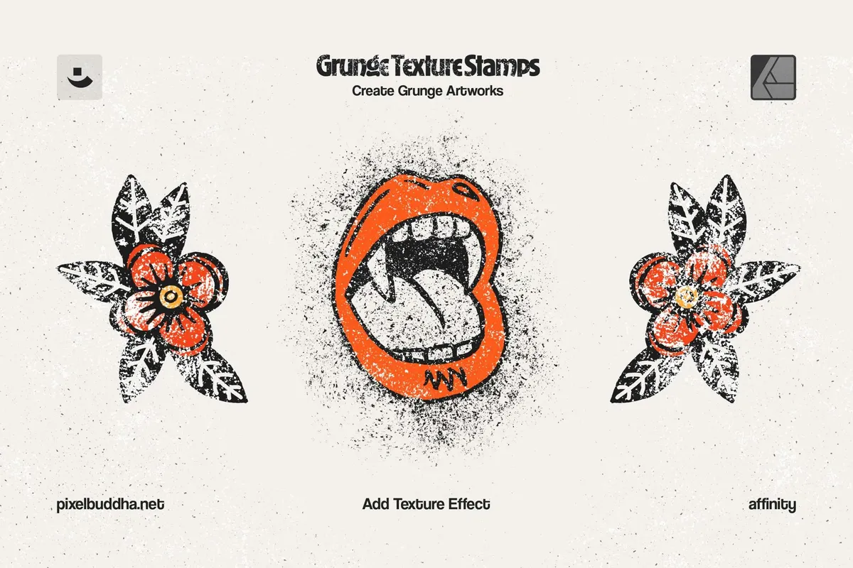 Grunge Stamp Affinity Designer Brushes