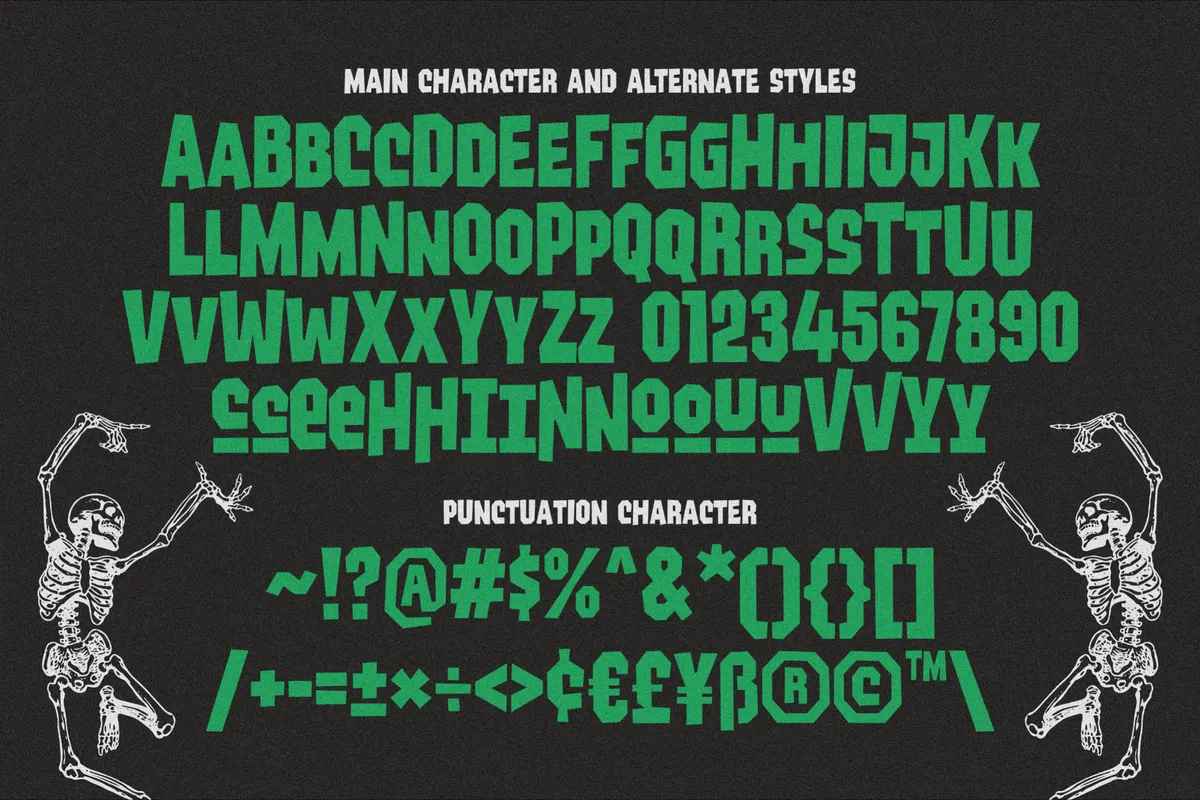 Maligoth - Layered Halloween Display Font Family