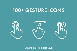 100+ Touch Gestures Icons