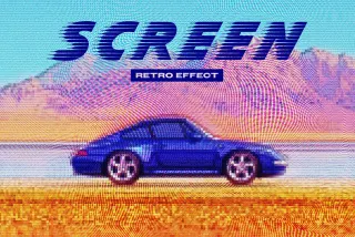 Pixelated Screen Photo Effect