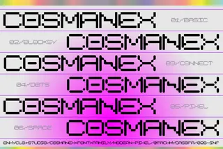 Cosmanex - Futuristic Pixel Font Family