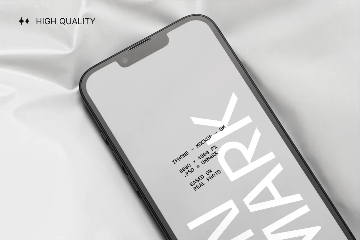 iPhone Mockup on Plastic Package