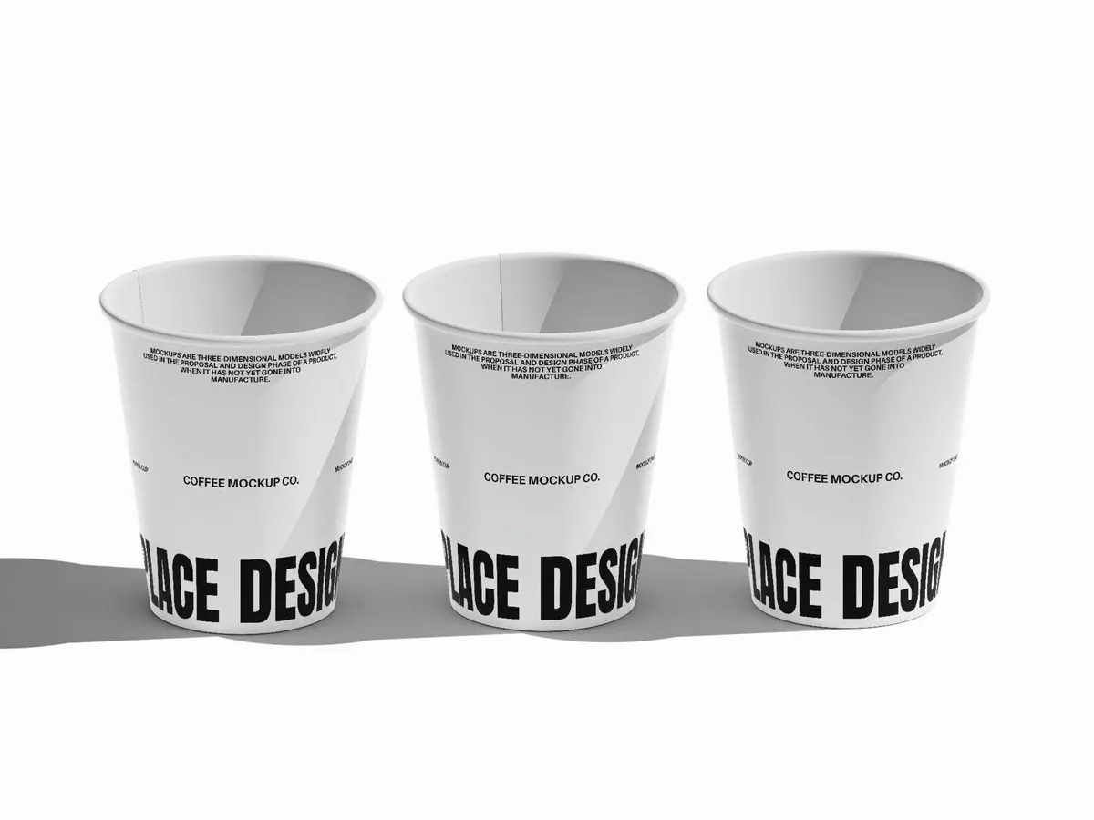 Coffee Paper Cup Mockup