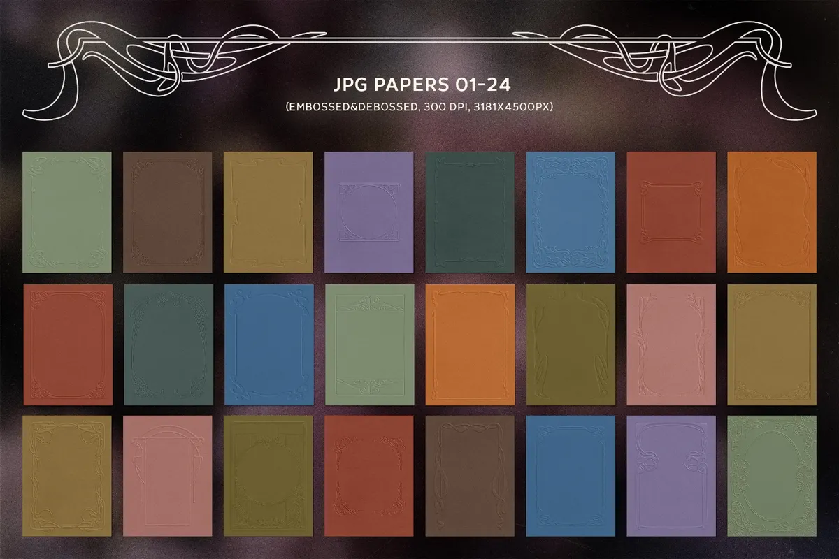 Art Nouveau Papers & Frames