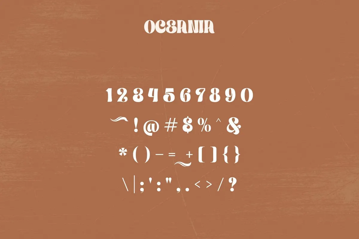 Oceania - Mesmerizing Typeface