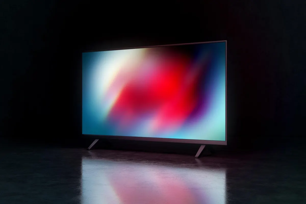 Minimalist 16:9 TV Screen Mockup