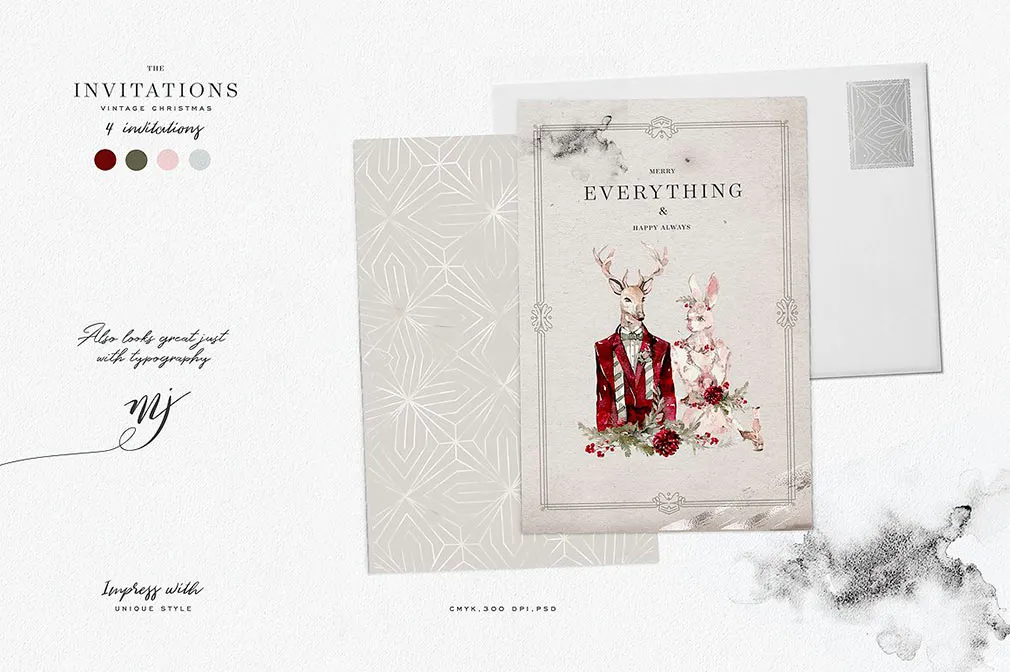 Mystical Winter Watercolor Set