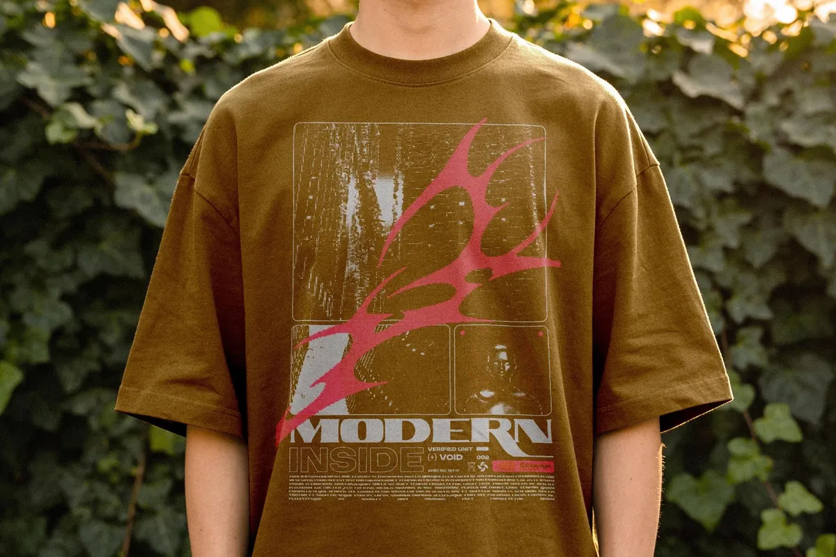 Front Print T-Shirt Mockup
