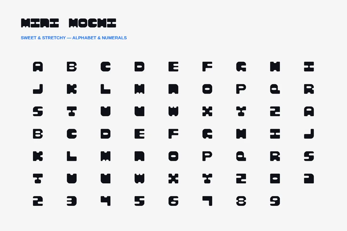 Mini Mochi - Groovy Font Family