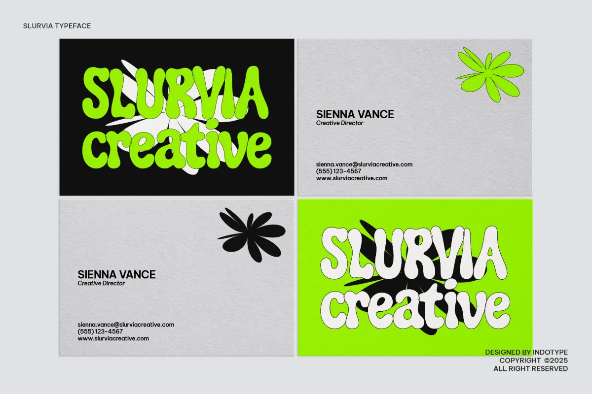Slurvia - Liquid Display Font