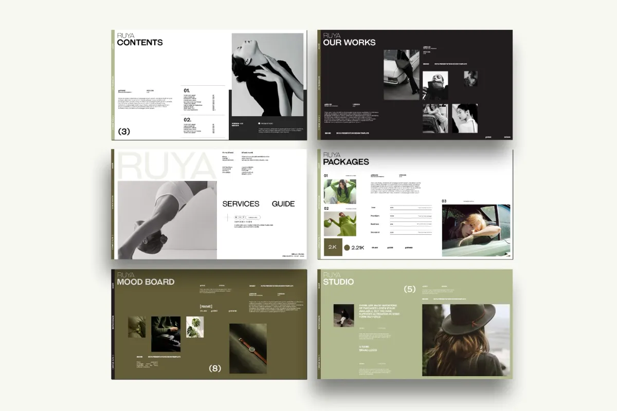 RUYA / Service Guide Presentation Template