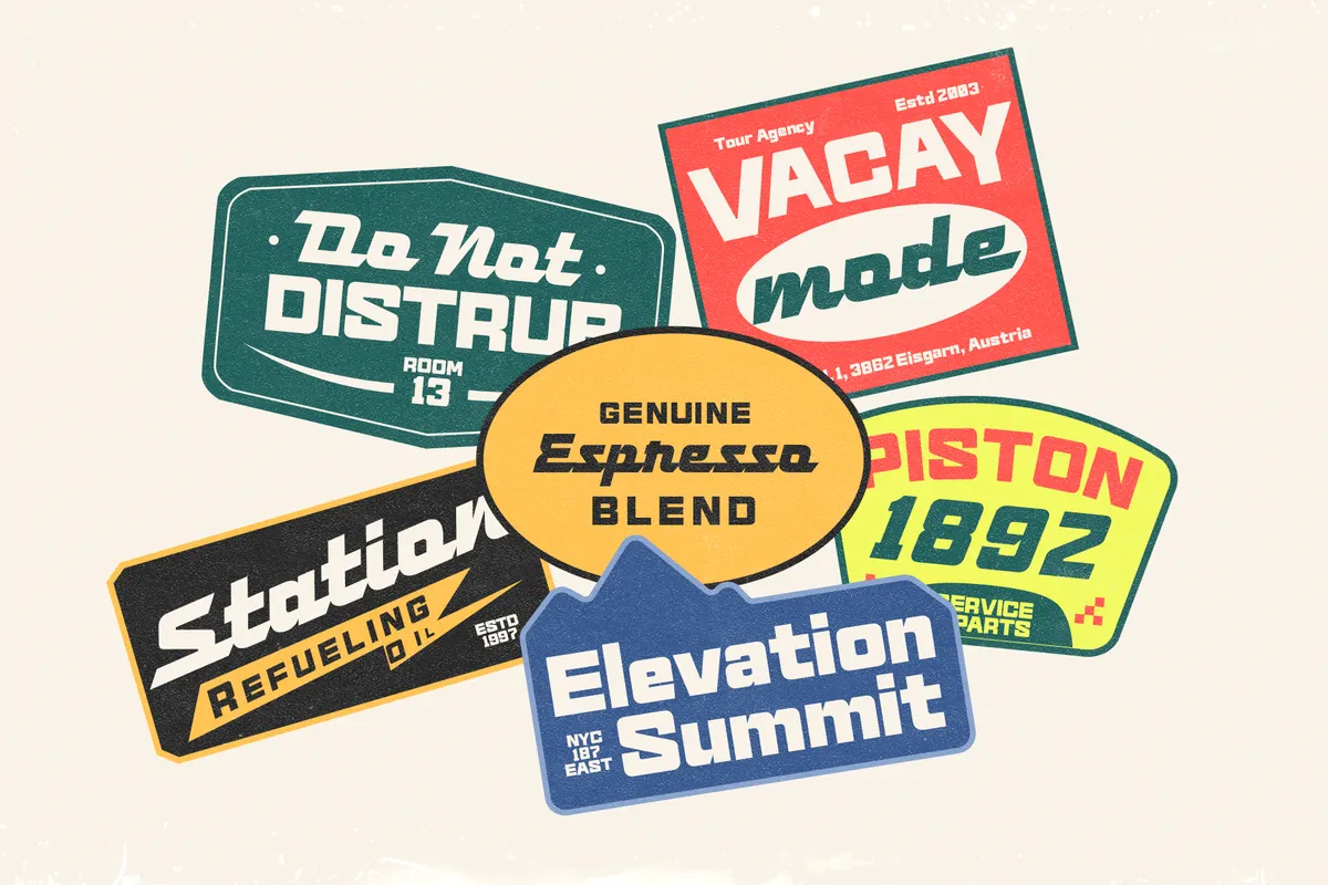 Grand Piston - Retro Display Font Duo