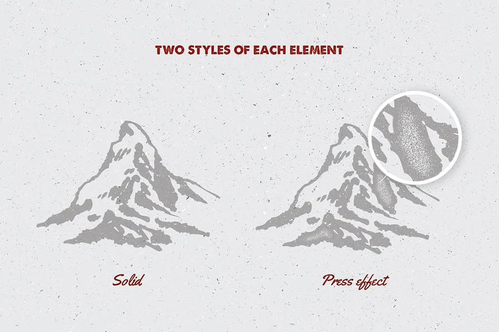Timber! Vector Elements Set