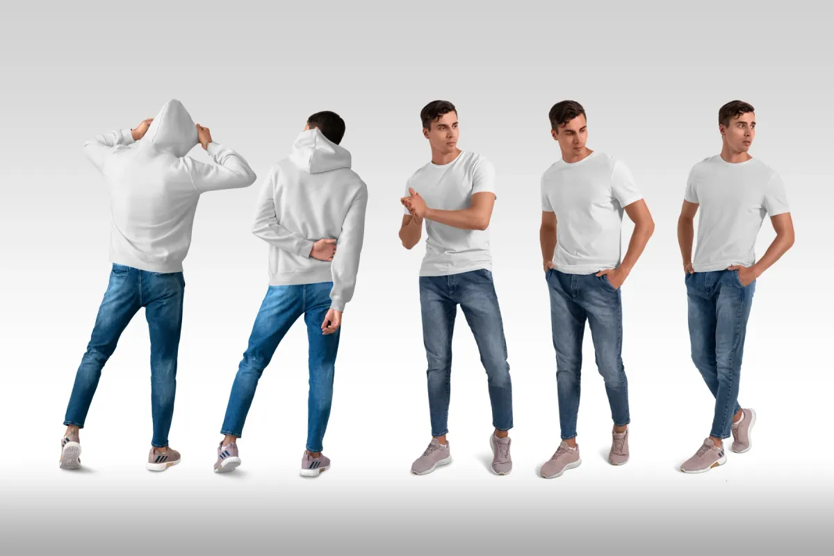 Isolated Apparel Mockups Bundle vol.1