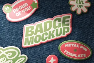 Badge Pin Mockup