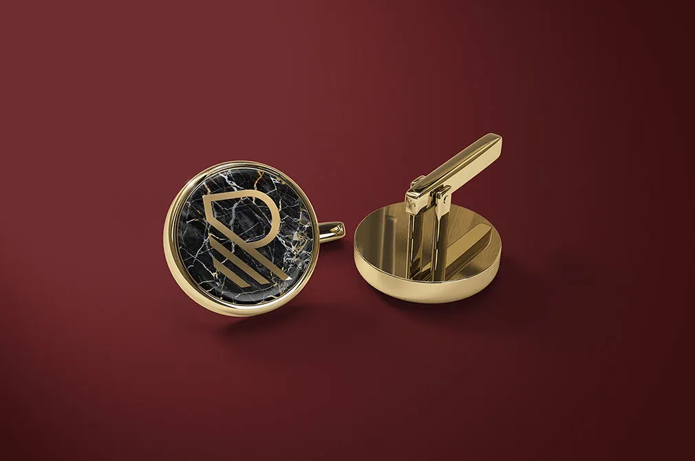Cufflinks Mockup Set