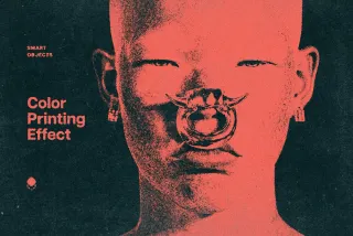 Color Print Paper Effect