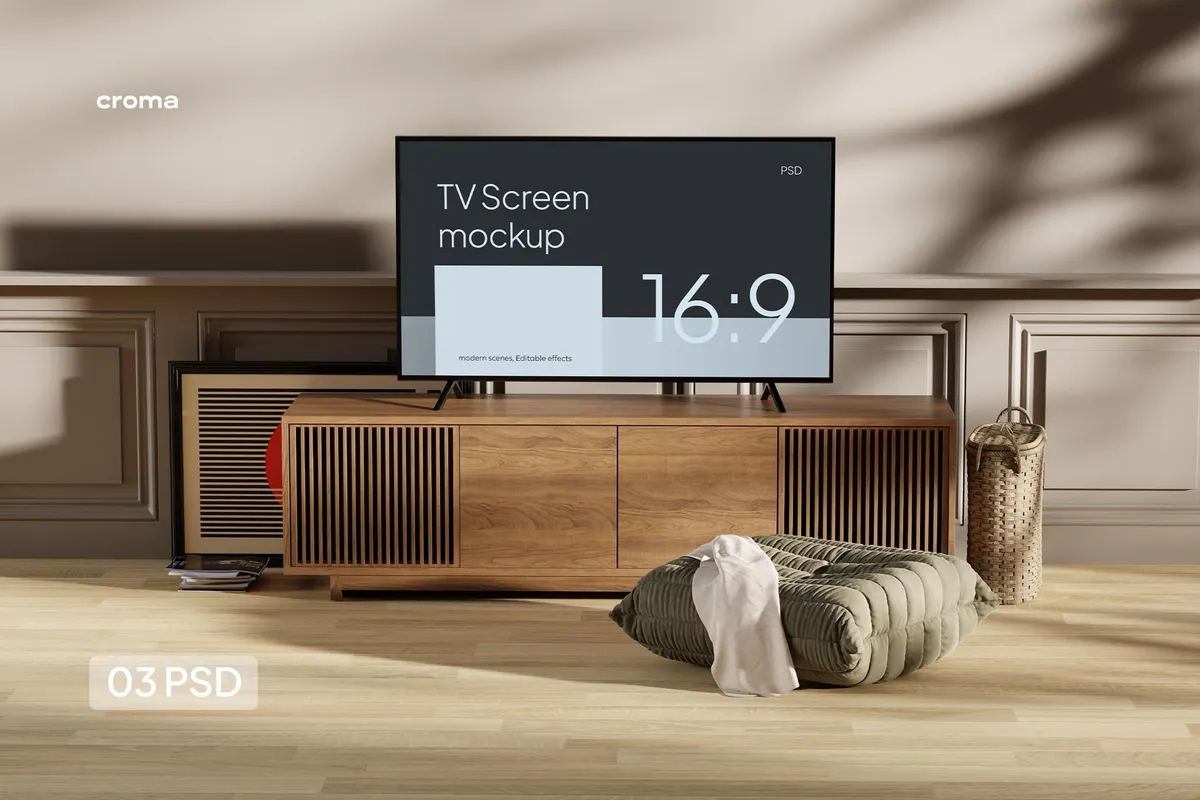 Interior TV Mockup
