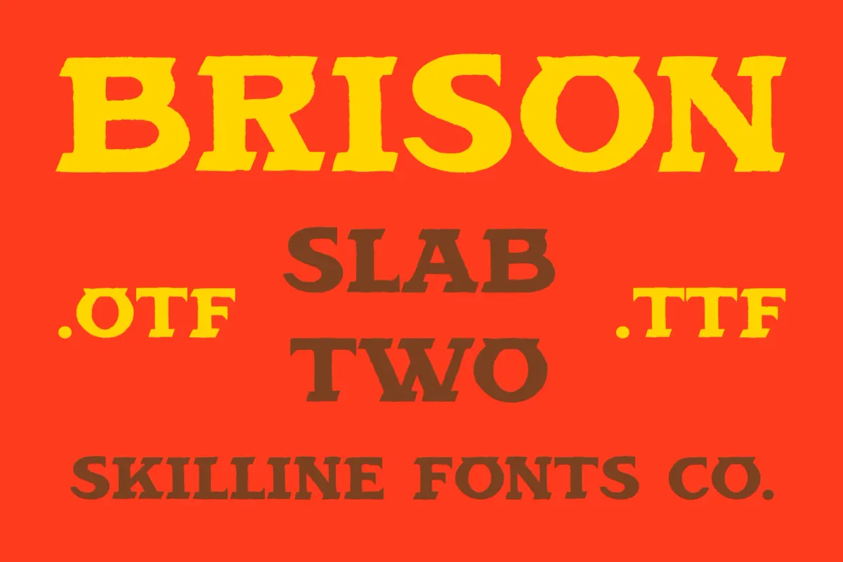 SFC Brison Slab Two - Desert Western Font