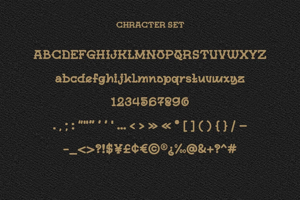 Bungo Western - Western Display Font