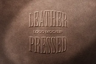 Leather Embossed Effect Mockup