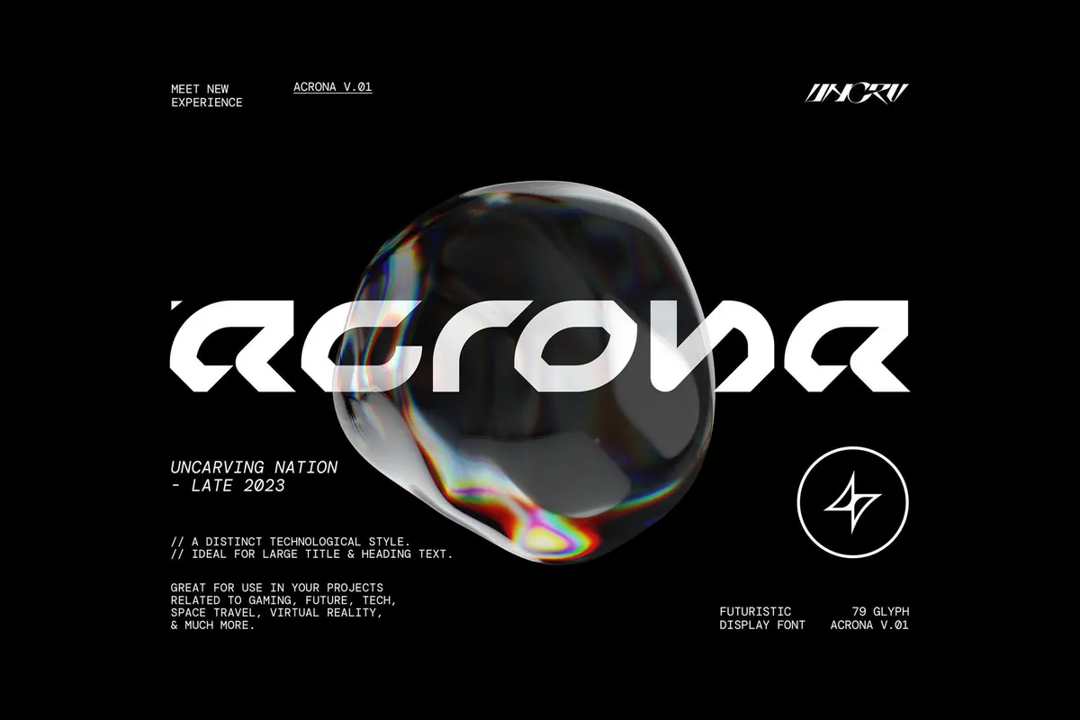 Acrona Display Font