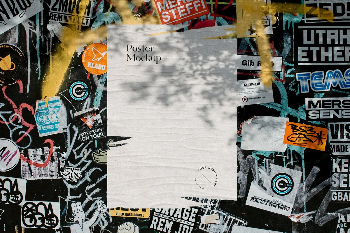 Torn Poster Mockup Scenes