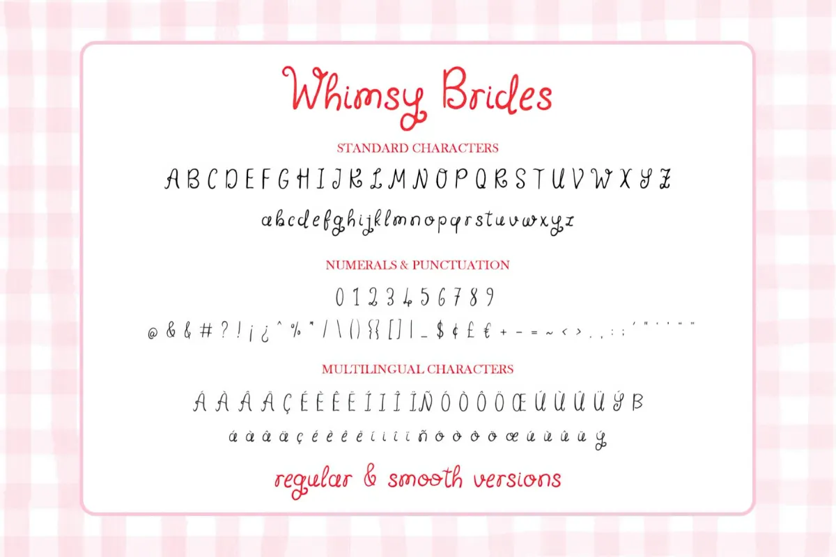 Whimsy Brides - Whimsical Curly Font
