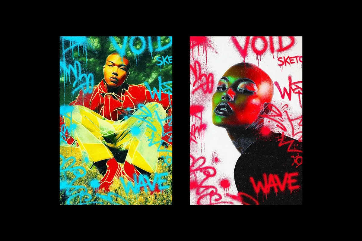 Urban Graffiti Collage Effect