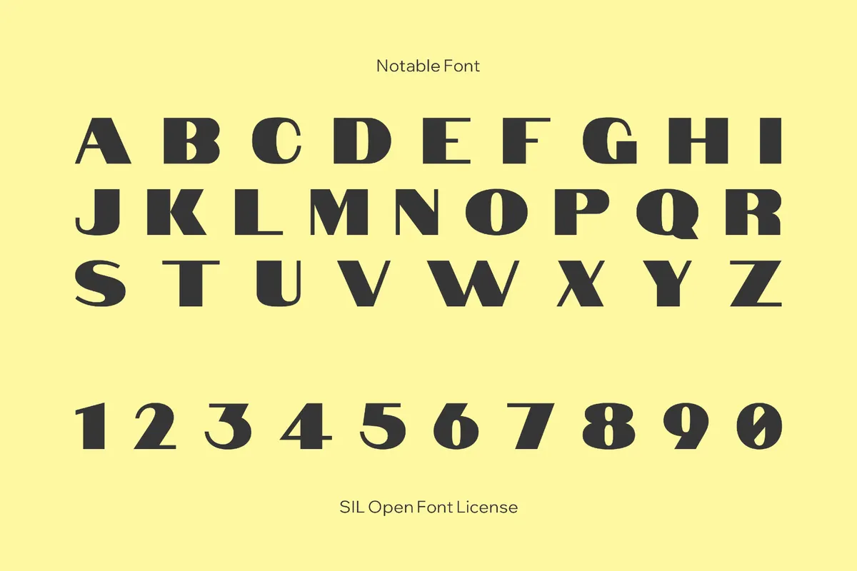 Notable Font