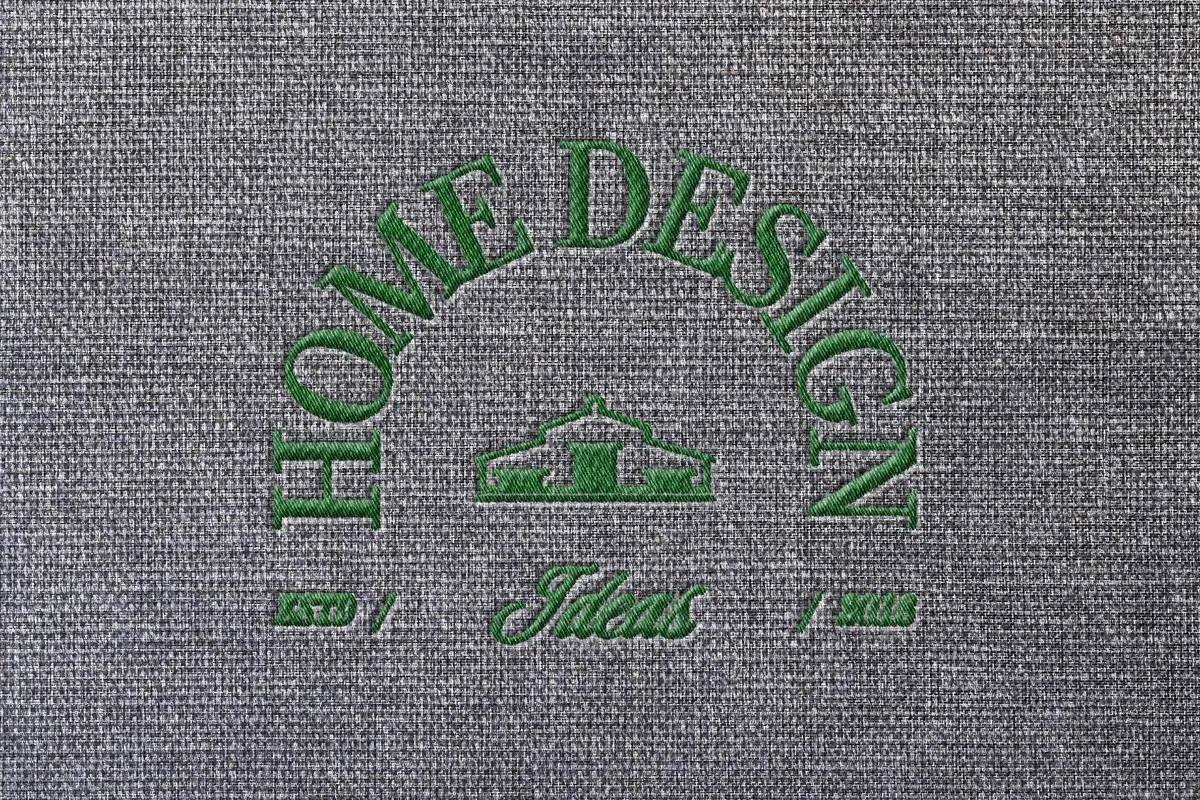 Realistic Embroidery Logo Mockup