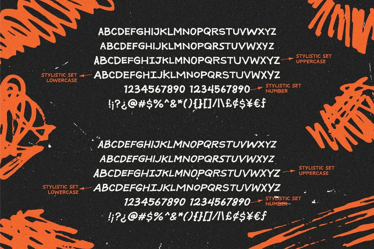 HF Pensional - Marker Handwriting Font + Dingbats