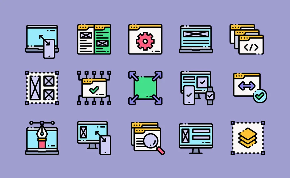 Responsive Design Vector Icons