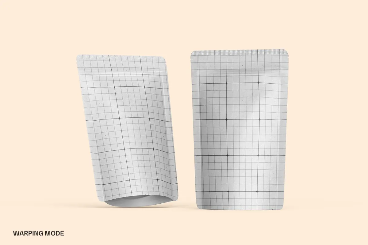 Kraft Paper Stand-Up Pouch Mockup Bundle