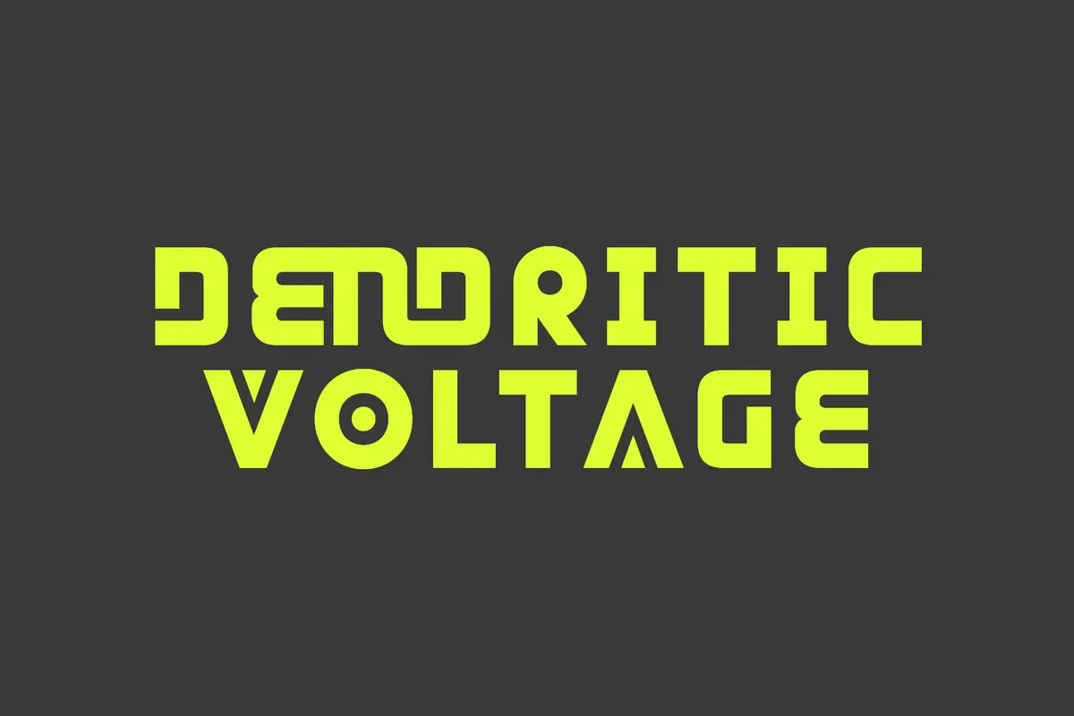 Dendritic Voltage - Sci-Fi Alien Font