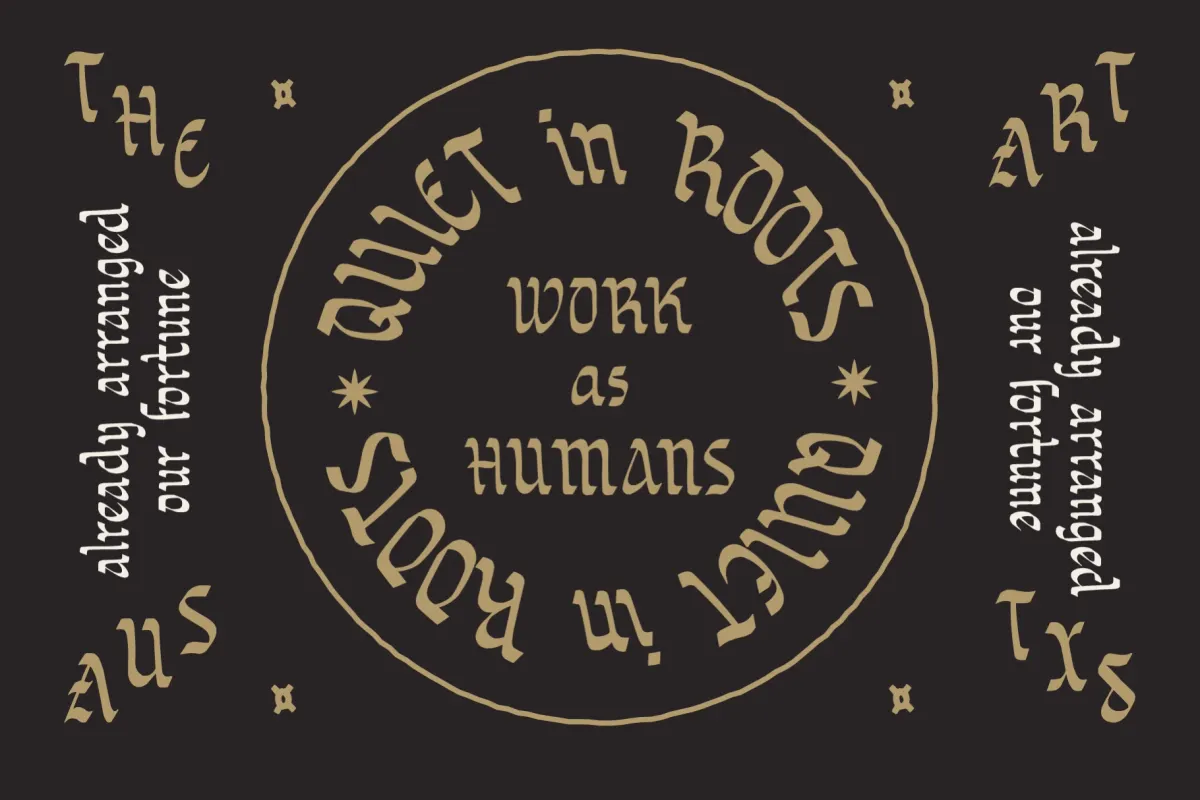 Sortvane - Handcrafted Blackletter Display Font