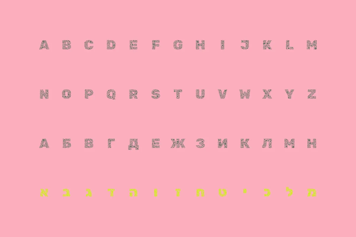 Rubik Microbe — Free Dotted Display Font