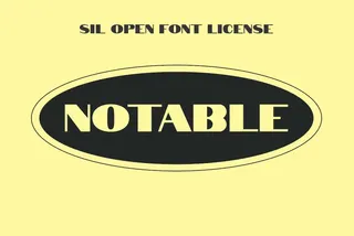 Notable Font