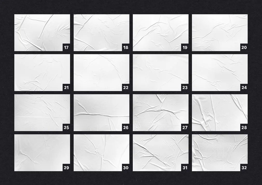 Glued Poster Templates
