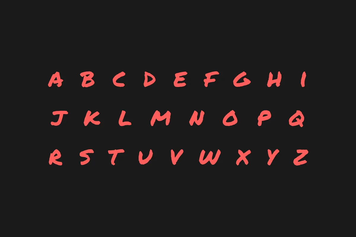 Permanent Marker Handwriting Font