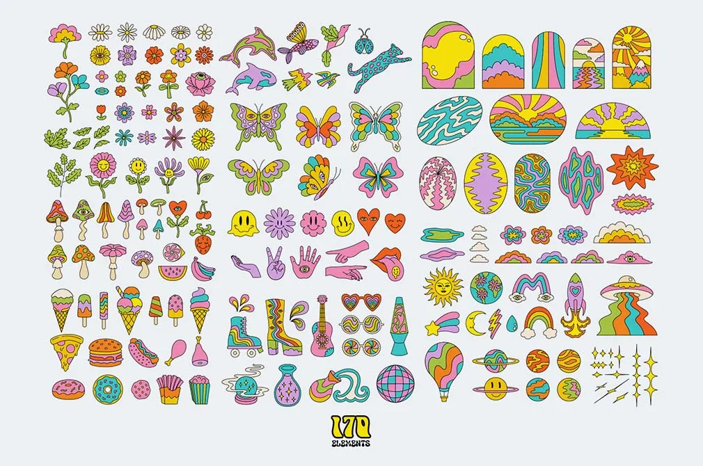 Groovy Universe Illustrations