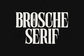 Brosche - Tall Condensed Serif Font