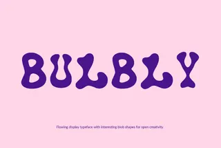 Bulby - Wavy All-Caps Font