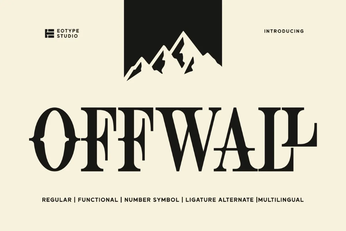 Offwall - Western Display Serif Font