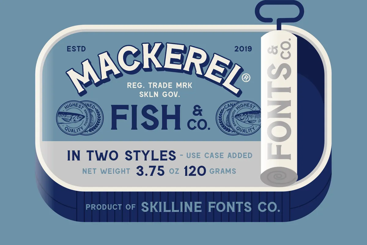 Mackerel Refined - Vintage Serif Display Font
